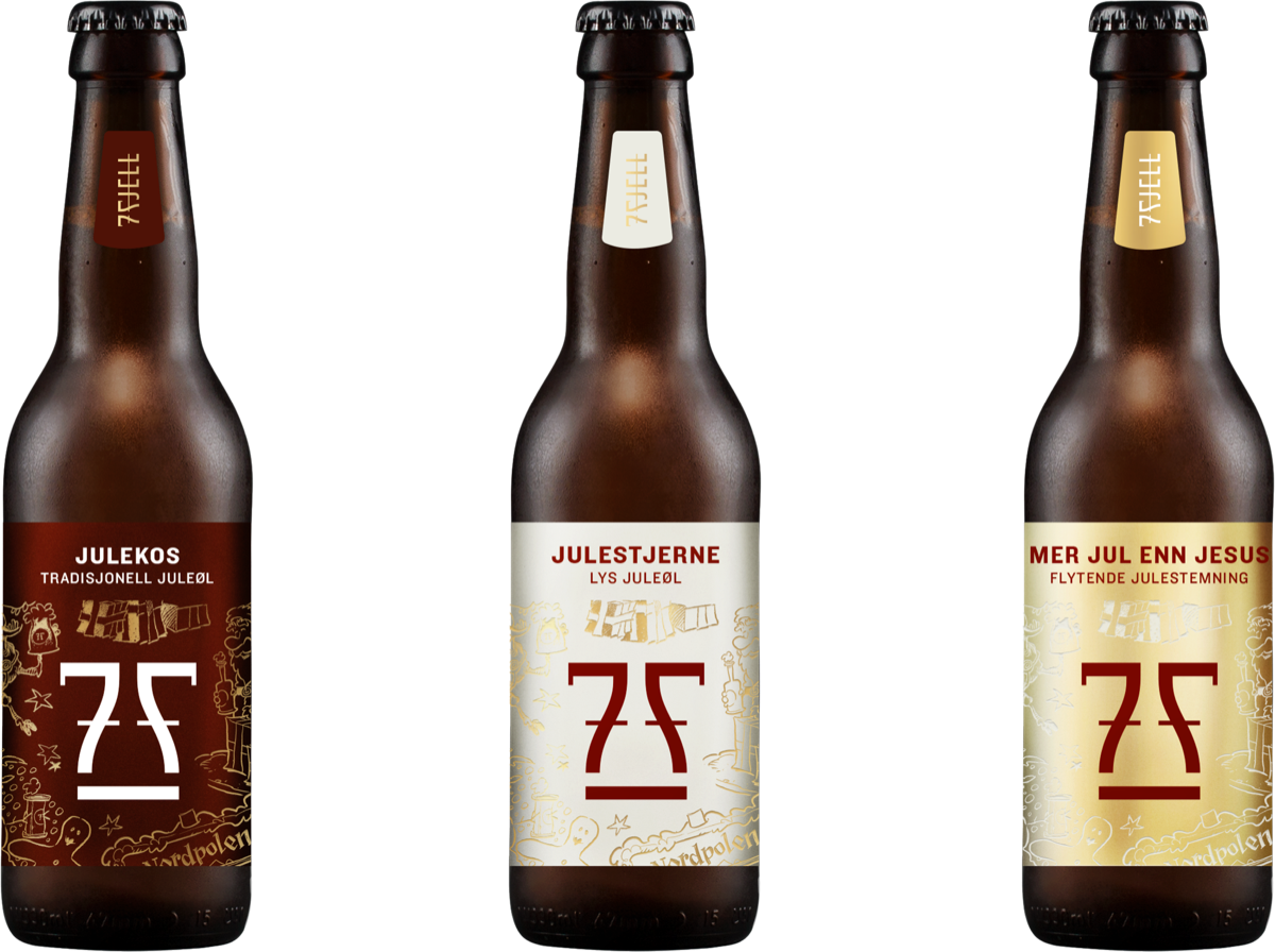 Tre juleøl fra 7 Fjell: Julekos, Julestjerne og Mer jul enn Jesus